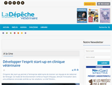 Tablet Screenshot of depecheveterinaire.com