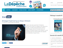 Tablet Screenshot of lire.depecheveterinaire.com